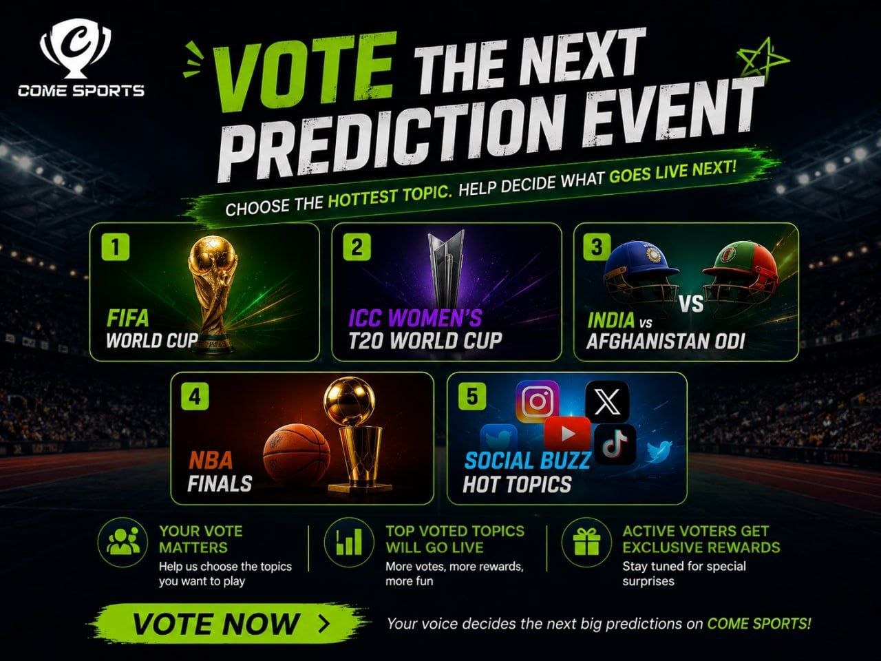 Come11 fantasy cricket platform with sports contests, match predictions, and APK download options.